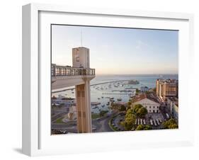 The Elevador Lacerda Which Links Salvador Da Bahia's Cidade Alta with Cidade Baixa, Pelourinho, Sal-Peter Adams-Framed Photographic Print