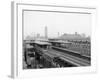 The Elevated Station at Thirty-Sixth Street, Philadelphia, Pa.-null-Framed Photo