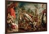 The Elevation of the Cross (Sketch for the Triptyc)-Peter Paul Rubens-Framed Giclee Print