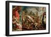 The Elevation of the Cross (Sketch for the Triptyc)-Peter Paul Rubens-Framed Giclee Print