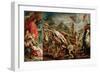 The Elevation of the Cross (Sketch for the Triptyc)-Peter Paul Rubens-Framed Giclee Print