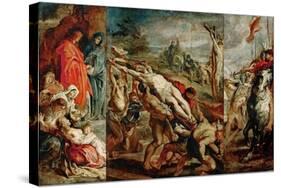 The Elevation of the Cross (Sketch for the Triptyc)-Peter Paul Rubens-Stretched Canvas