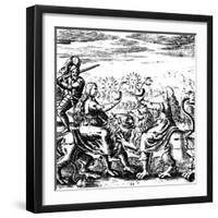 The Eleventh Key of Basil Valentine, Legendary 15th Century German Monk and Alchemist, 1651-null-Framed Giclee Print