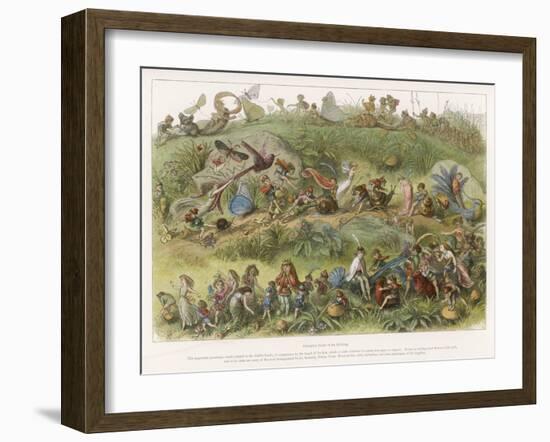 The Elf King's March of Triumph-Richard Doyle-Framed Art Print