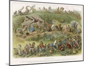 The Elf King's March of Triumph-Richard Doyle-Mounted Art Print