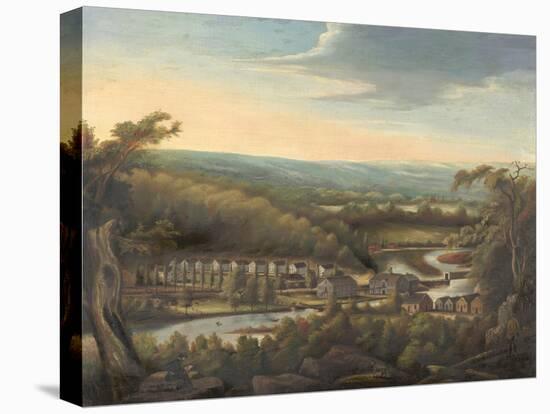 The Eli Whitney Gun Factory, c.1826-8-William Giles Munson-Stretched Canvas