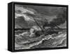 The 'Elise' the First Steamboat Travelling from England to France Is Caught Up in a Storm at Sea-null-Framed Stretched Canvas