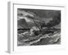 The 'Elise' the First Steamboat Travelling from England to France Is Caught Up in a Storm at Sea-null-Framed Giclee Print