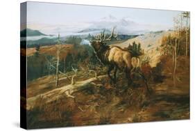 The Elk-Charles Marion Russell-Stretched Canvas