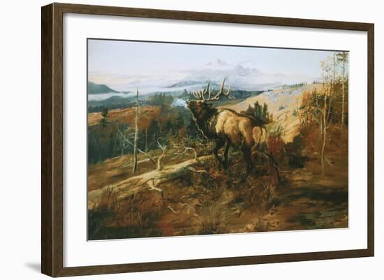 The Elk-Charles Marion Russell-Framed Art Print