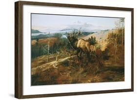 The Elk-Charles Marion Russell-Framed Art Print