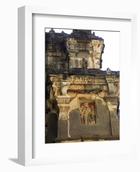 The Ellora Caves, Temples Cut into Solid Rock, Near Aurangabad, Maharashtra, India-R H Productions-Framed Photographic Print