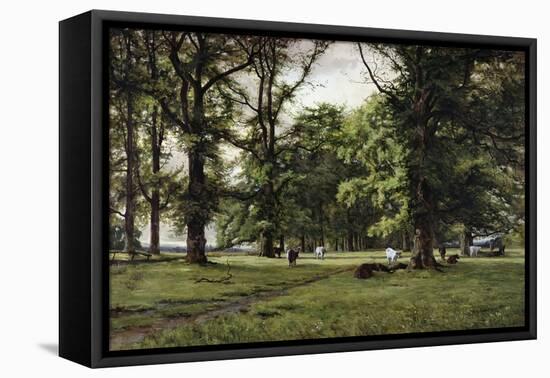 The Elm Walk-William Grylls Addison-Framed Stretched Canvas