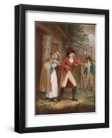 The Elopement: Laetitia (Lydi) Seduced from Her Friends under a Promise of Marriage, 178), 1925-John Raphael Smith-Framed Giclee Print