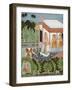 The Elopement of Dhola and Maru, Bundi circa 1750-null-Framed Giclee Print