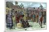 The emancipation of slaves on a West Indian plantation, early 19th century c1895-French School-Mounted Giclee Print