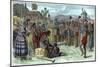 The emancipation of slaves on a West Indian plantation, early 19th century c1895-French School-Mounted Giclee Print