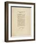 The Emancipation Proclamation. Abraham Lincoln Declares All Slaves in the United States Free-Abraham Lincoln-Framed Giclee Print