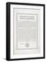 The Emancipation Proclamation. Abraham Lincoln Declares All Slaves in the United States Free-null-Framed Premium Giclee Print