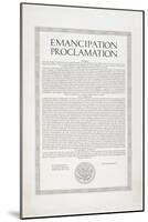 The Emancipation Proclamation. Abraham Lincoln Declares All Slaves in the United States Free-null-Mounted Giclee Print