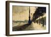 The Embankment, London-Lesser Ury-Framed Premium Giclee Print