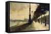 The Embankment, London-Lesser Ury-Framed Stretched Canvas