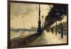 The Embankment, London-Lesser Ury-Framed Giclee Print