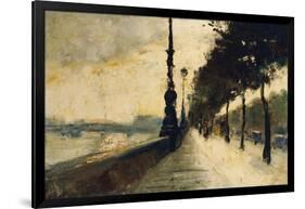 The Embankment, London-Lesser Ury-Framed Giclee Print