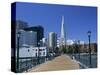 The Embarcadero Center and the Transamerica Pyramid, San Francisco, California, North America-Fraser Hall-Stretched Canvas