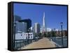 The Embarcadero Center and the Transamerica Pyramid, San Francisco, California, North America-Fraser Hall-Framed Stretched Canvas