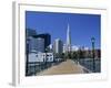 The Embarcadero Center and the Transamerica Pyramid, San Francisco, California, North America-Fraser Hall-Framed Photographic Print