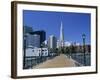 The Embarcadero Center and the Transamerica Pyramid, San Francisco, California, North America-Fraser Hall-Framed Photographic Print