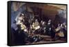 The Embarcation of the Pilgrims-Robert Walter Weir-Framed Stretched Canvas