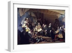 The Embarcation of the Pilgrims-Robert Walter Weir-Framed Giclee Print