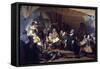 The Embarcation of the Pilgrims-Robert Walter Weir-Framed Stretched Canvas