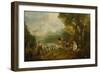 The Embarkation for Cythera, 1717-Jean Antoine Watteau-Framed Giclee Print