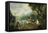 The Embarkation for Cythera-Jean Antoine Watteau-Framed Stretched Canvas