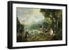 The Embarkation for Cythera-Jean Antoine Watteau-Framed Giclee Print