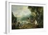 The Embarkation for Cythera-Jean Antoine Watteau-Framed Giclee Print