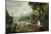 The Embarkation for Cythera-Jean Antoine Watteau-Mounted Giclee Print