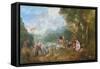 The Embarkation for Cythera-Jean Antoine Watteau-Framed Stretched Canvas