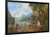 The Embarkation for Cythera-Jean Antoine Watteau-Framed Giclee Print