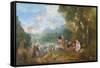 The Embarkation for Cythera-Jean Antoine Watteau-Framed Stretched Canvas