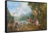 The Embarkation for Cythera-Jean Antoine Watteau-Framed Stretched Canvas