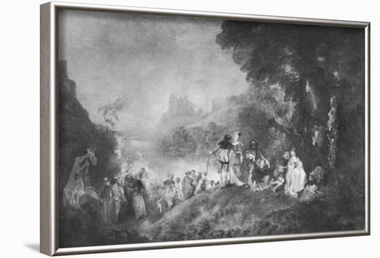 'The Embarkation for the Island of Cytherea', 1717, (1912)-Jean-Antoine Watteau-Framed Giclee Print