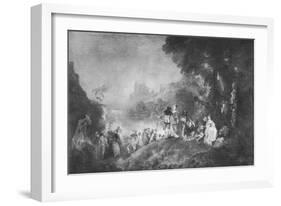 'The Embarkation for the Island of Cytherea', 1717, (1912)-Jean-Antoine Watteau-Framed Giclee Print