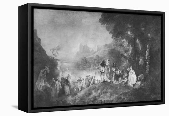 'The Embarkation for the Island of Cytherea', 1717, (1912)-Jean-Antoine Watteau-Framed Stretched Canvas