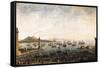 The Embarkation of Charles III in the Port of Naples-Antonio Joli-Framed Stretched Canvas