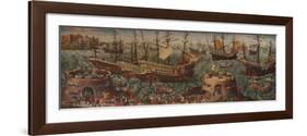 The Embarkation of Henry VIII at Dover c1540-null-Framed Giclee Print