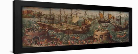 The Embarkation of Henry VIII at Dover c1540-null-Framed Giclee Print
